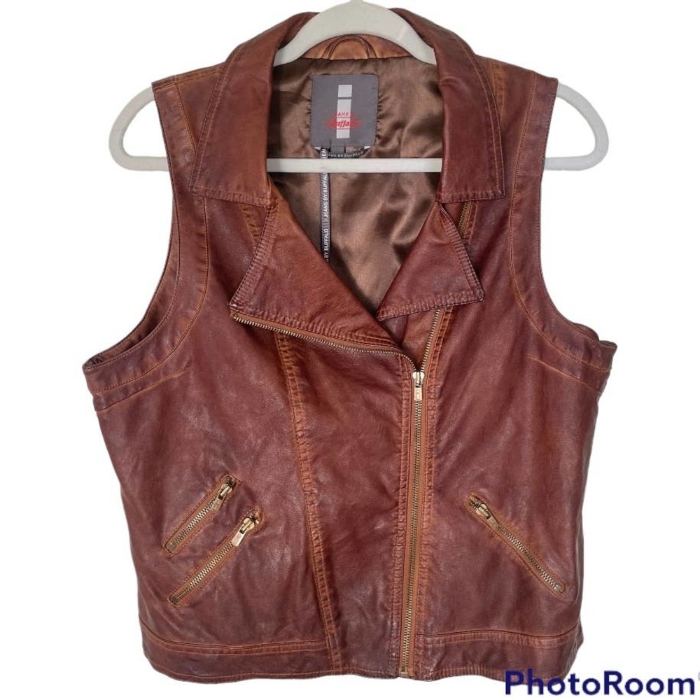 Brown Leather Vest